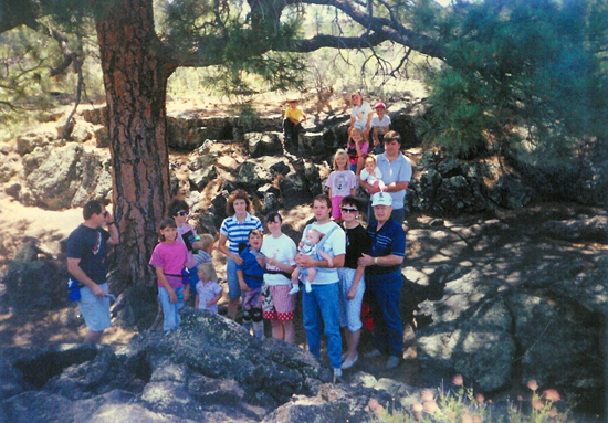 1992 White Family Reunion at Sunset Crater Volcano National Monument